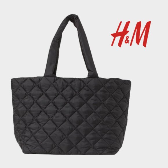 H&M Handbags - H&M Quilted Shopper Tote Bag